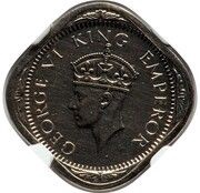 ½ Anna - George VI obverse image