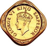½ Anna - George VI Pattern obverse image