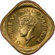 ½ Anna - George VI obverse image
