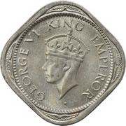 ½ Anna - George VI obverse image