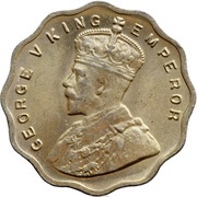 1 Anna - George V obverse image