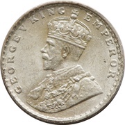 2 Annas - George V Type II obverse image