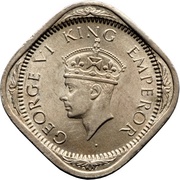 2 Annas - George VI obverse image