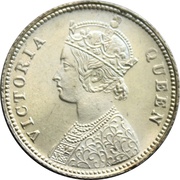 ¼ Rupee - Victoria obverse image