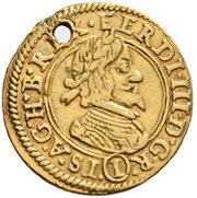 Gold strike of 1 Kreuzer - Ferdinand III Graz obverse image