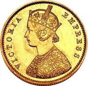 ½ Rupee - Victoria Pattern obverse image