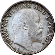 ½ Rupee - Edward VII obverse image