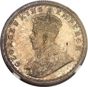 ½ Rupee - George V obverse image