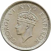 ½ Rupee - George VI obverse image