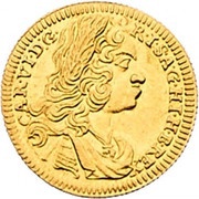 ½ Ducat - Charles VI Graz obverse image