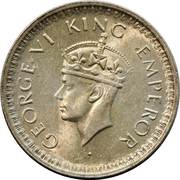 ½ Rupee - George VI obverse image