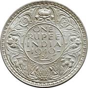 1 Rupee - George VI, India, 1939-1943 reverse image