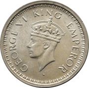 1 Rupee - George VI obverse image