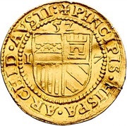 1 Ducat - Goldgulden - Ferdinand I Vienna, Austria, 1522-1534 reverse image