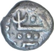 1 Fanam, India, 1704 reverse image