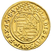 1 Ducat - Rudolf II Vienna, Austria, 1585 reverse image