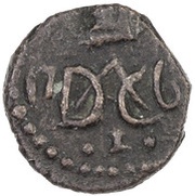 2 Cash - Frederik V, India, 1761 reverse image