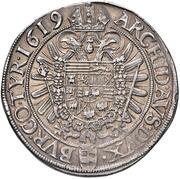2 Thalers - Matthias II Vienna, Austria, 1619 reverse image