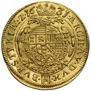 1 Ducat - Ferdinand II Graz, Austria, 1623-1633 reverse image