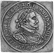 2 Thalers klippe - Ferdinand II Graz obverse image