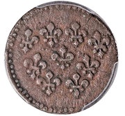 ½ Fanon Pondichery, India, 1723 reverse image