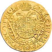 1 Ducat - Leopold I Vienna, Austria, 1667-1676 reverse image