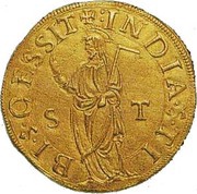 1 Escudo S. Tomé - João III Lisboa mint reverse image