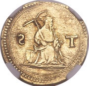 1 Pardau S. Tomé - João III Lisboa mint reverse image
