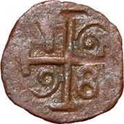 1 Bazaruco - Pedro II Dio mint, India, 1686-1700 reverse image