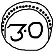 30 Bazarucos - Filipe II Goa mint reverse image