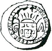 ½ Tanga - Filipe III Goa mint obverse image