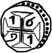 ½ Tanga - Pedro II Goa mint, India, 1691 reverse image