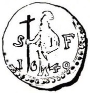 1 Tanga - Filipe III Goa mint, India, 1639-1641 reverse image