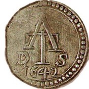 1 Tanga - João IV Goa mint to Ceilão, India, 1641-1656 reverse image