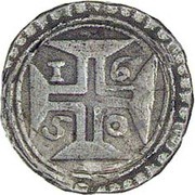 ½ Xerafim - João IV Goa mint, India, 1650-1652 reverse image