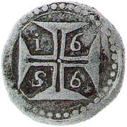 ½ Xerafim - João IV Goa mint to Dio, India, 1653-1659 reverse image
