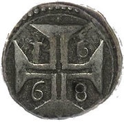 ½ Xerafim - Afonso VI Goa mint, India, 1665-1668 reverse image