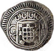 ½ Xerafim - Pedro II Goa mint obverse image