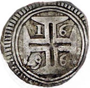 ½ Xerafim - Pedro II Goa mint, India, 1683-1700 reverse image