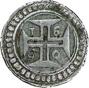 1 Xerafim - João IV Goa mint, India, 1650-1652 reverse image