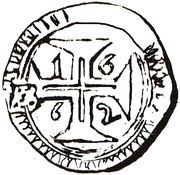 Xerafim - Afonso VI Goa to Baçaim, India, 1662-1664 reverse image