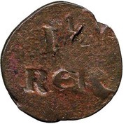 1½ Reis "Dombdy"- João VI Small armillary sphere - Goa mint reverse image