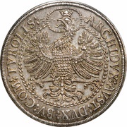 2 Thalers - Leopold I Hall, Austria, 1691-1692 reverse image
