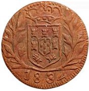 3 Réis - Maria II Pattern, Damão Mint obverse image