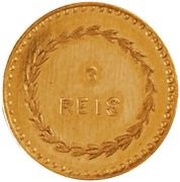 3 Réis - Luíz I Pattern, Mumbai mint reverse image
