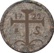 5 Bazarucos - João V Goa mint reverse image
