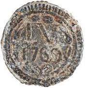 IV Réis - José I Goa mint, India, 1769 reverse image