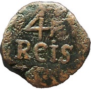 4½ Réis - João Prince Goa mint, India, 1799-1816 reverse image