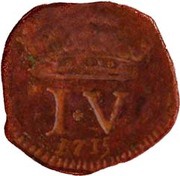 5 Réis - João V Goa mint obverse image