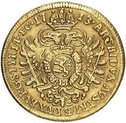 1 Ducat - Charles VI Graz, Austria, 1713 reverse image